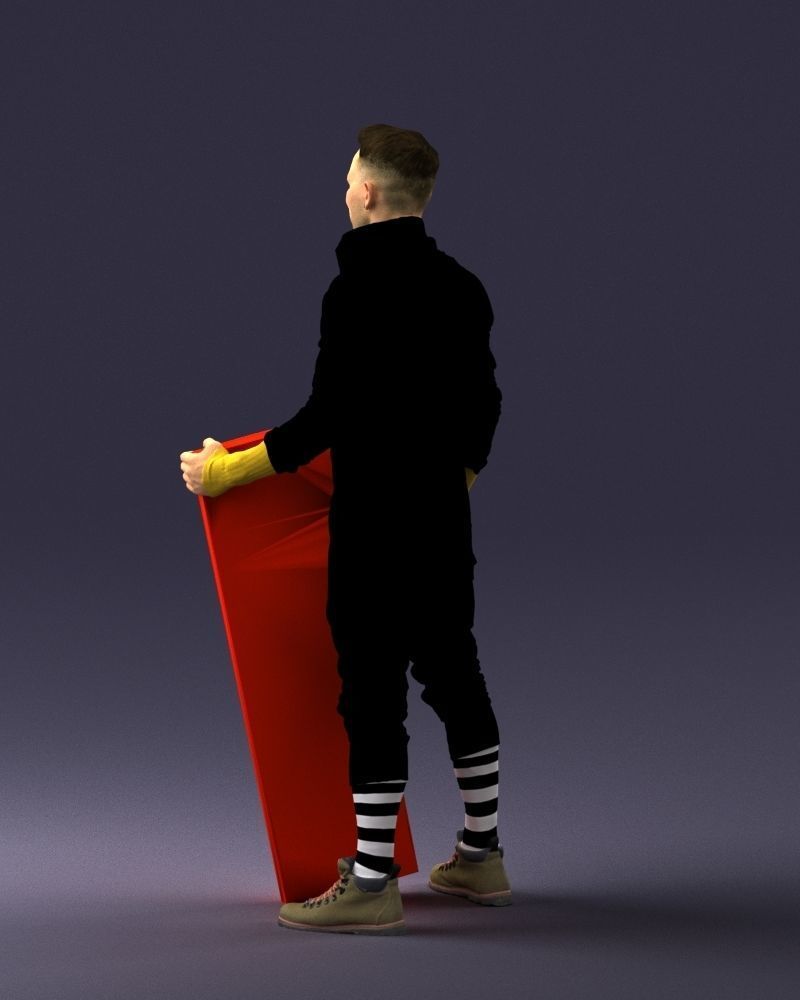 000248 Man with Keyboard Realistic Musician Character 0118 3dp 3D print model_21