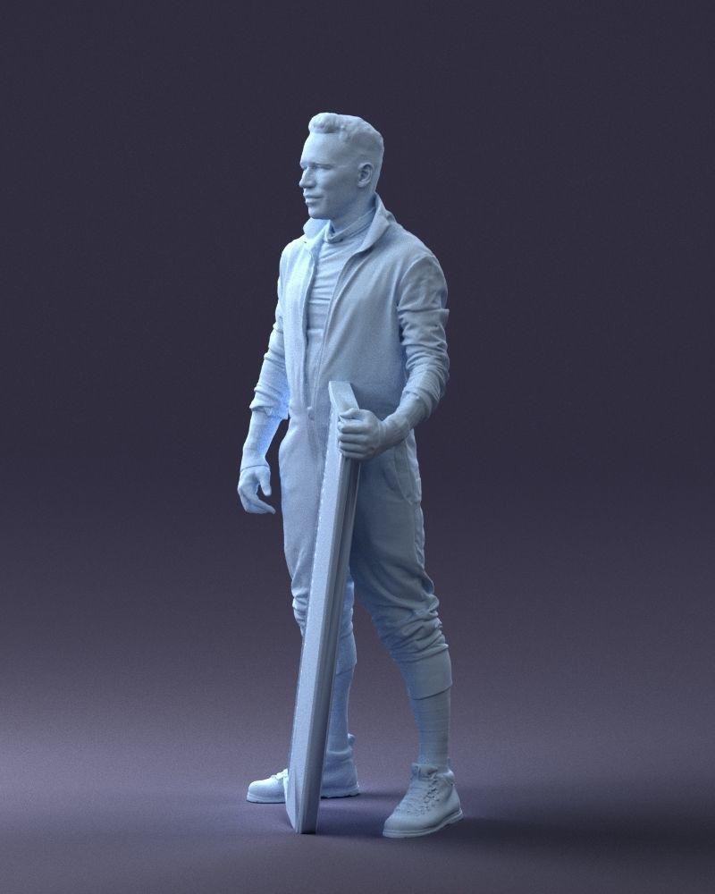 000248 Man with Keyboard Realistic Musician Character 0118 3dp 3D print model_28