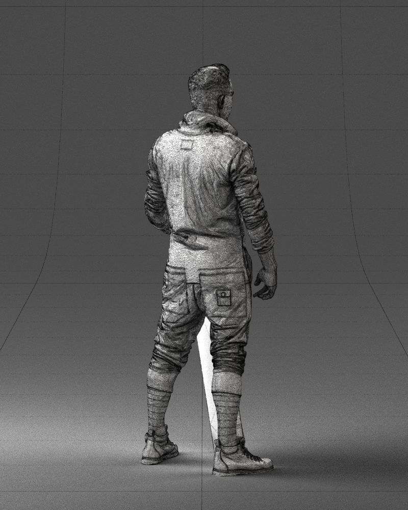 000248 Man with Keyboard Realistic Musician Character 0118 3dp 3D print model_17