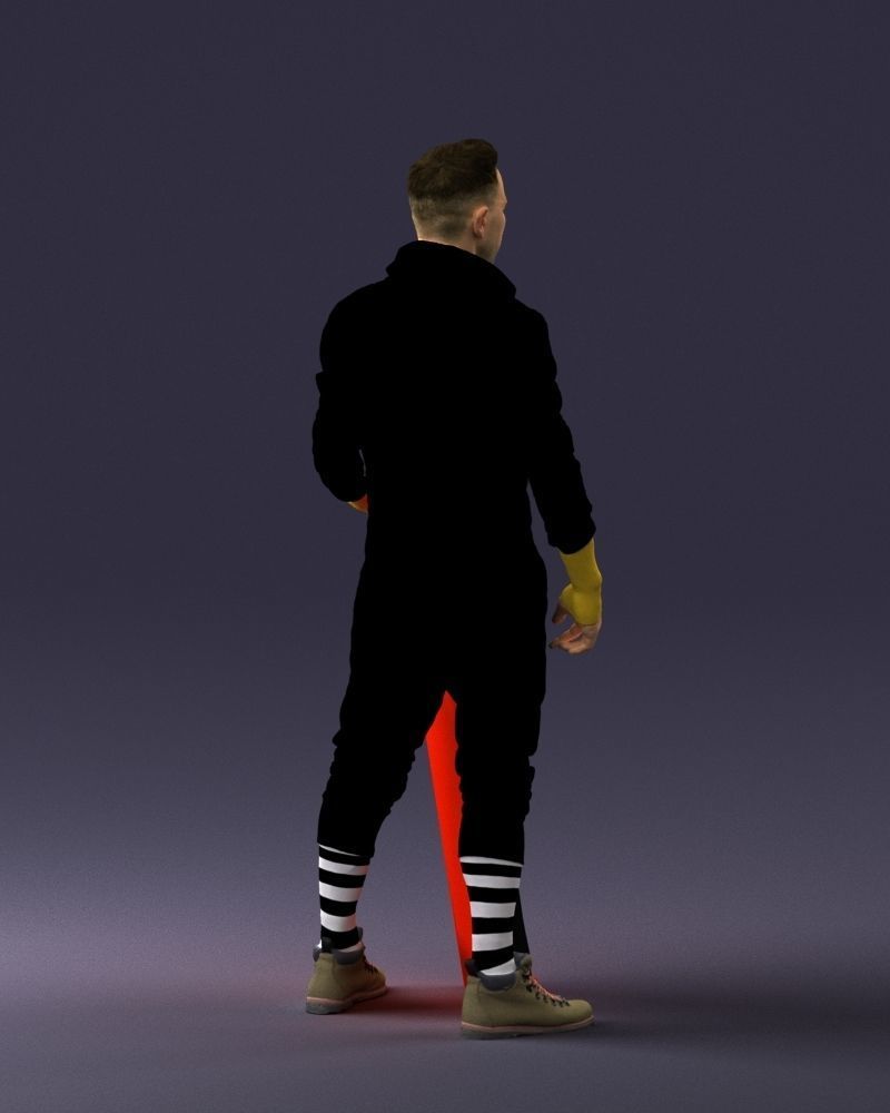 000248 Man with Keyboard Realistic Musician Character 0118 3dp 3D print model_15