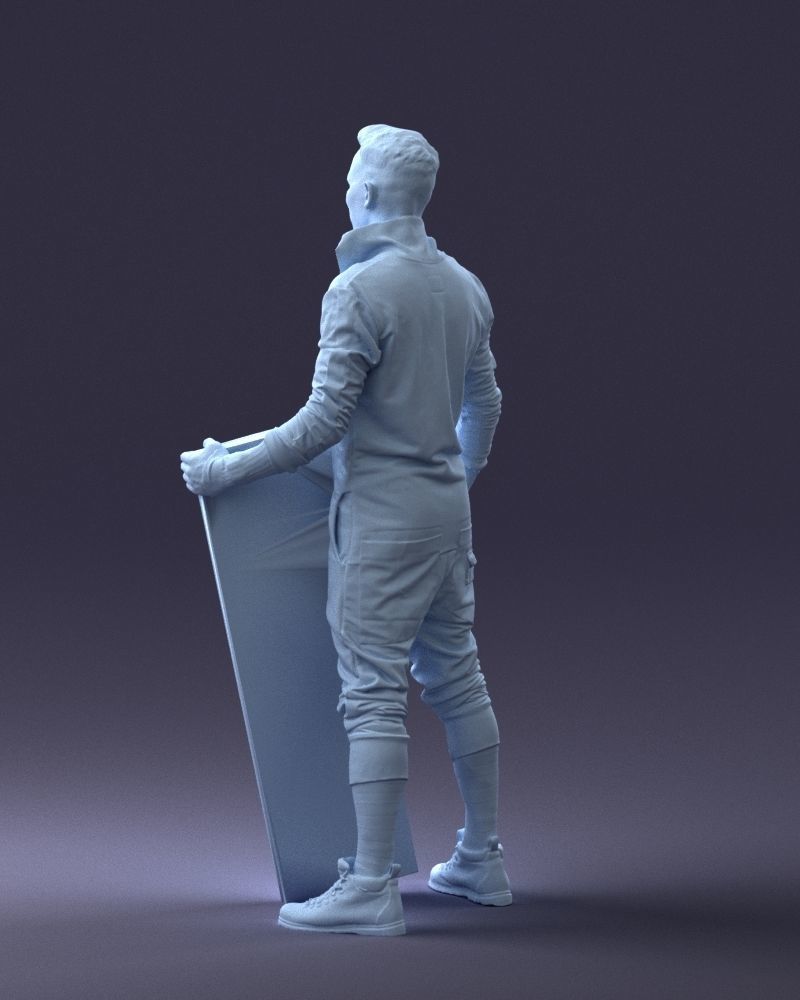 000248 Man with Keyboard Realistic Musician Character 0118 3dp 3D print model_22