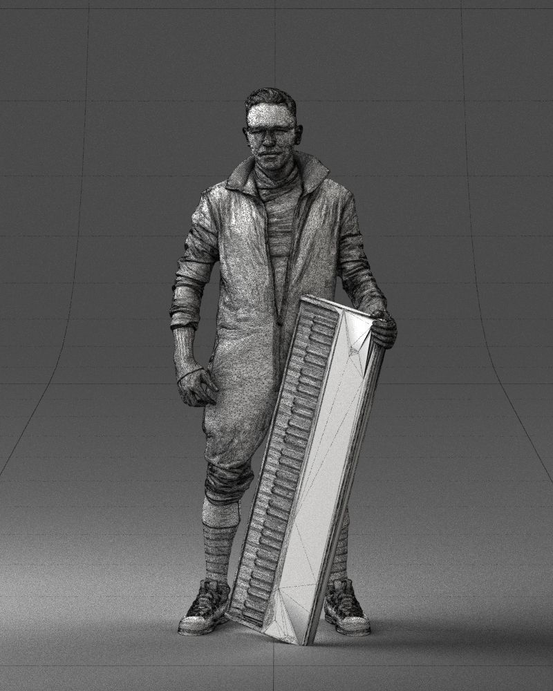 000248 Man with Keyboard Realistic Musician Character 0118 3dp 3D print model_35