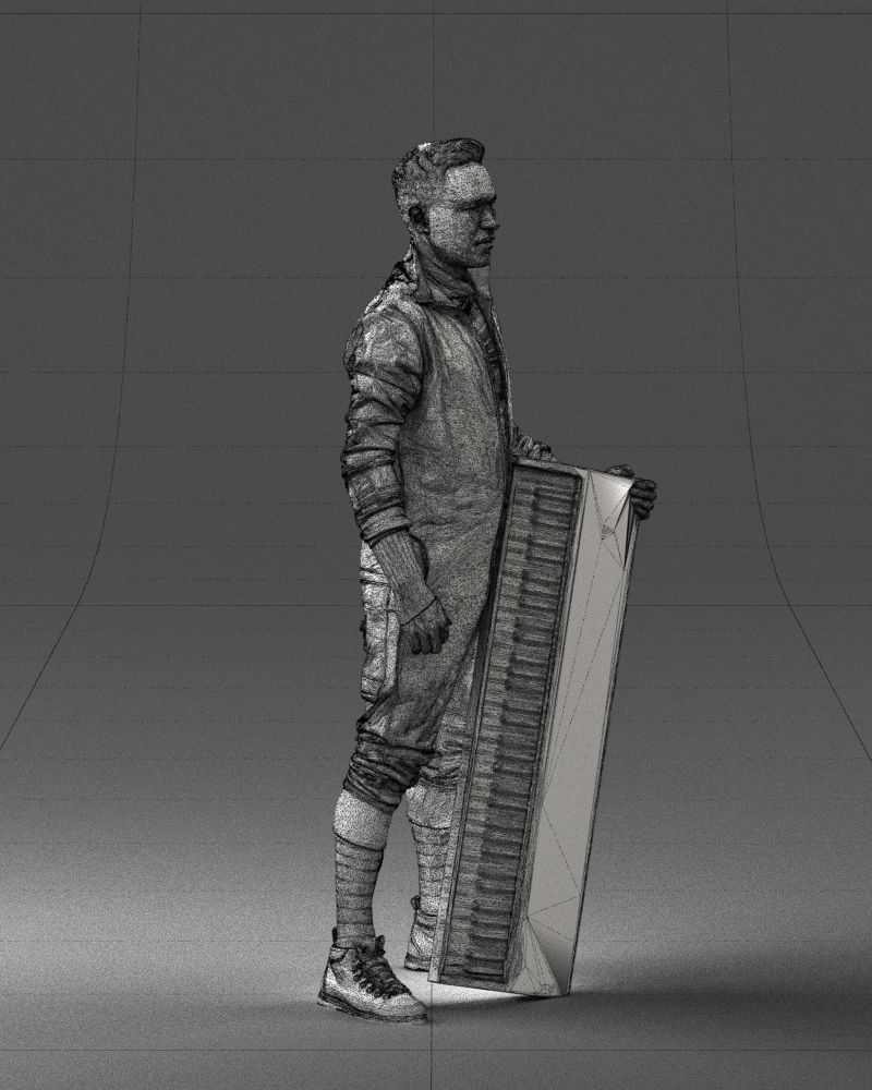 000248 Man with Keyboard Realistic Musician Character 0118 3dp 3D print model_11