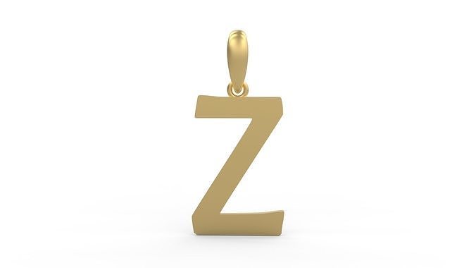 Initial Letters Pendant Berlin Sans Z 3D print model