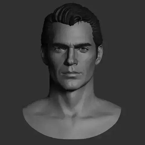 Superman Henry Cavill  Low-poly 3D model