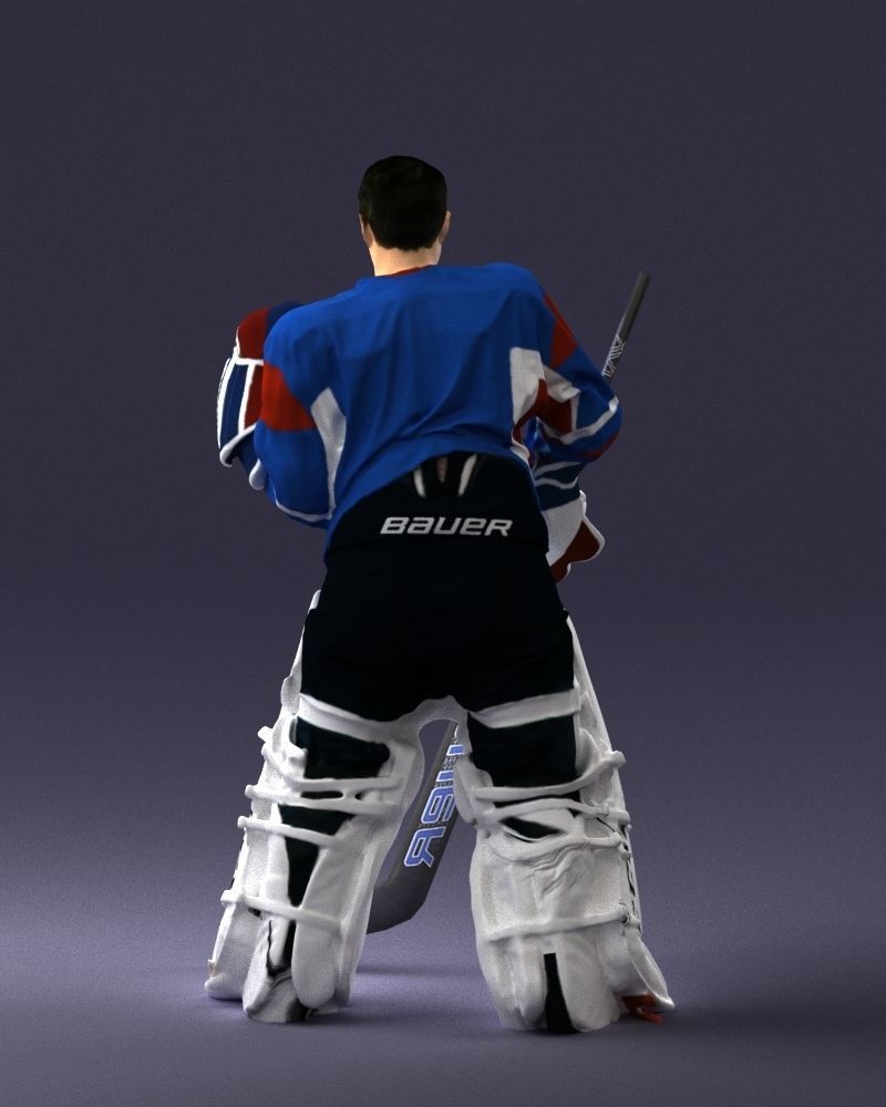 Male hockey goalie 0301 3D model_18