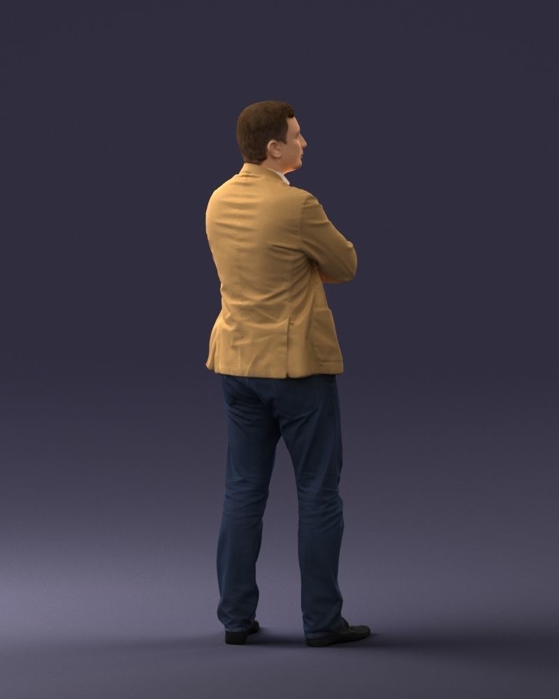 000131 Confident Man in Casual Business Attire 3dp 3D print model_15