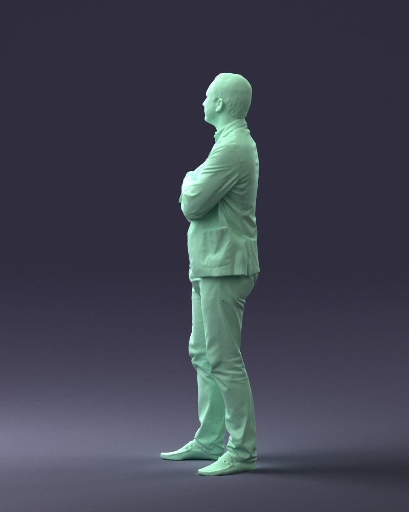000131 Confident Man in Casual Business Attire 3dp 3D print model_25