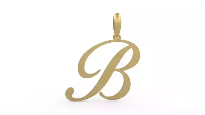 Initial Letters Pendant Birds of Paradise B