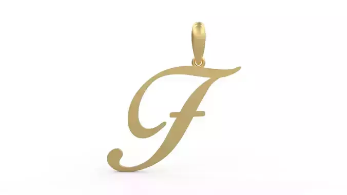 Initial Letters Pendant Birds of Paradise F
