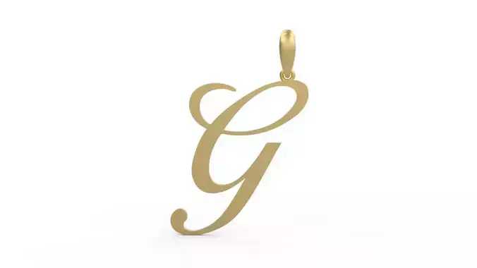 Initial Letters Pendant Birds of Paradise G