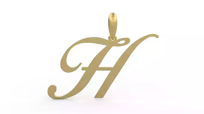 Initial Letters Pendant Birds of Paradise H