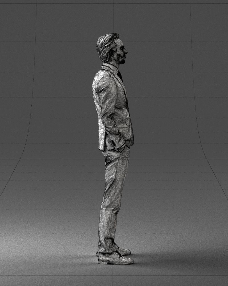 Man in a business suit 0297 3D Print Ready 3D print model_15