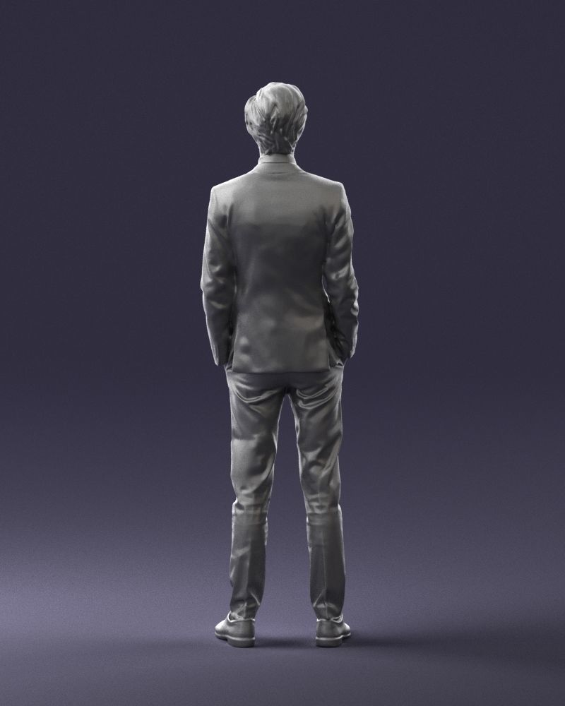 Man in a business suit 0297 3D Print Ready 3D print model_20