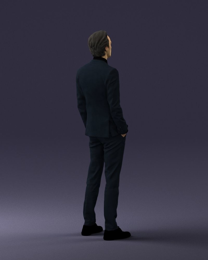 Man in a business suit 0297 3D Print Ready 3D print model_16