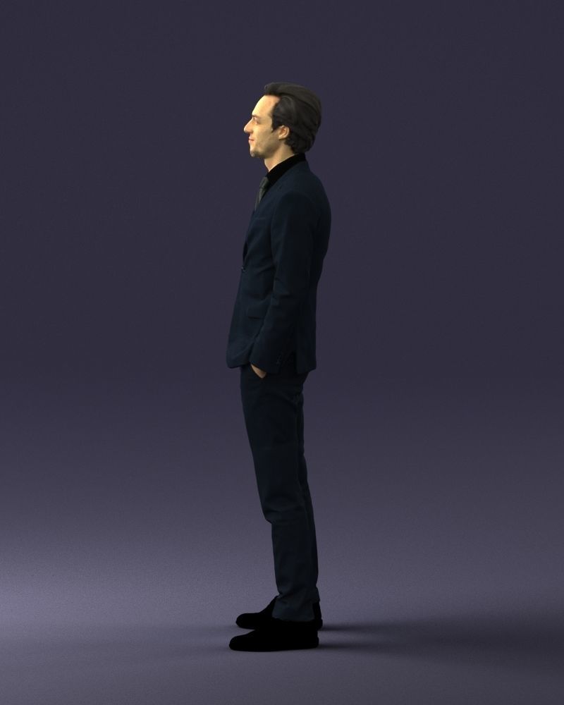 Man in a business suit 0297 3D Print Ready 3D print model_25