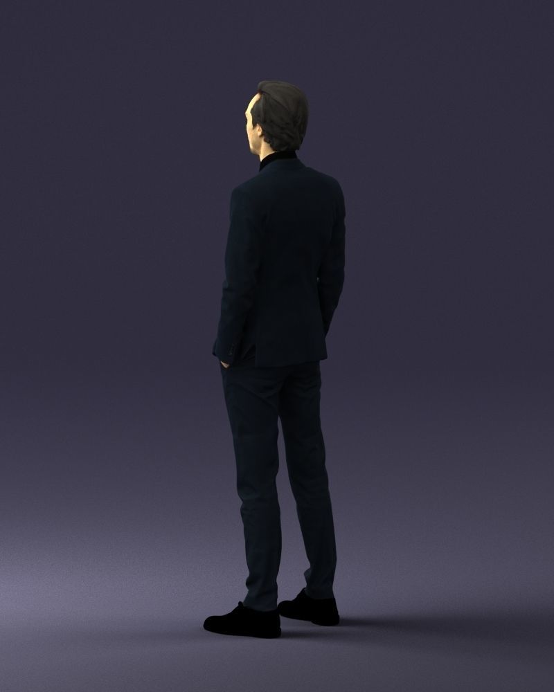 Man in a business suit 0297 3D Print Ready 3D print model_22