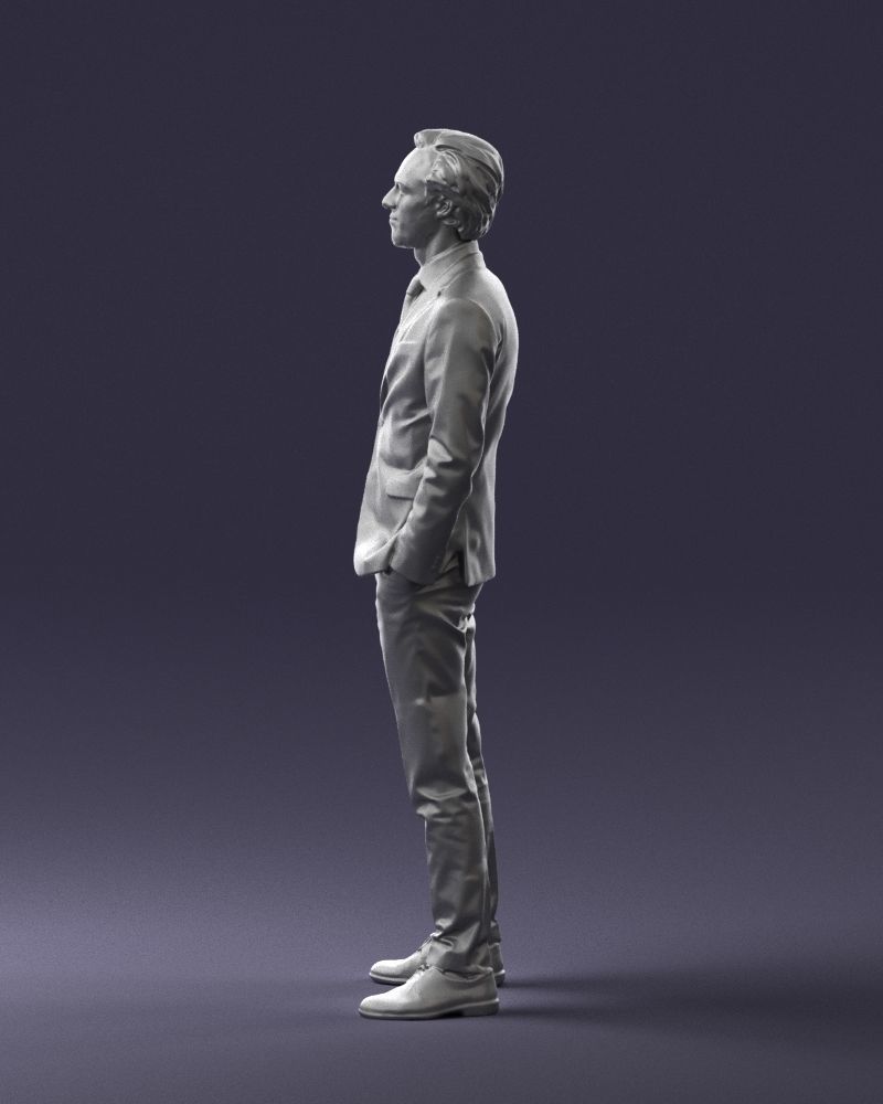 Man in a business suit 0297 3D Print Ready 3D print model_26