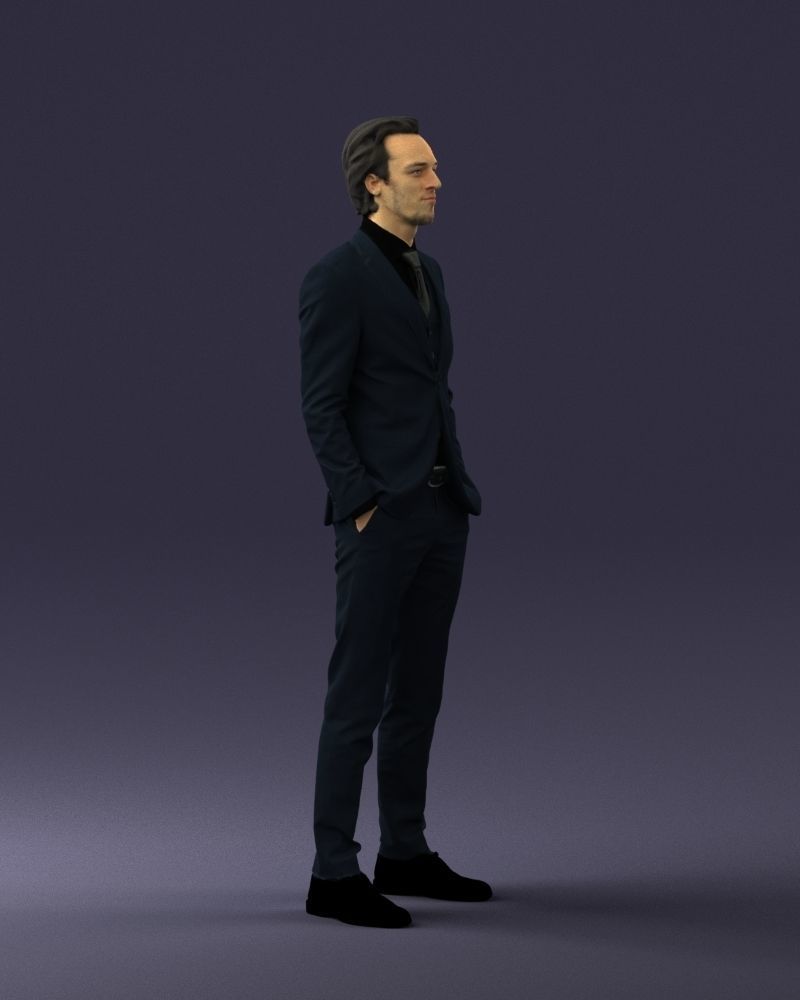 Man in a business suit 0297 3D Print Ready 3D print model_10