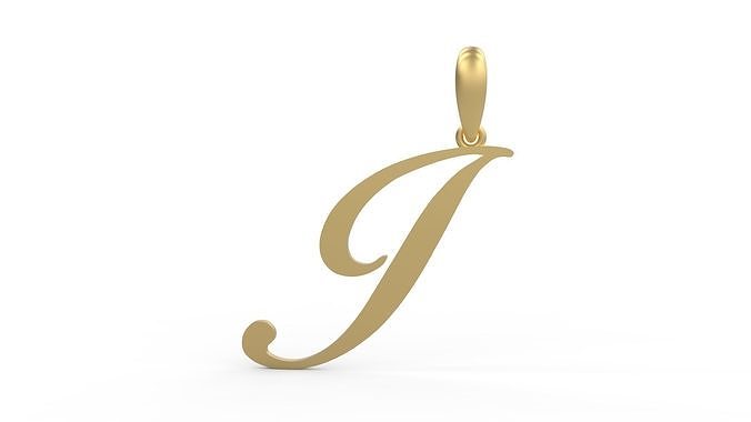 Initial Letters Pendant Birds of Paradise I 3D print model