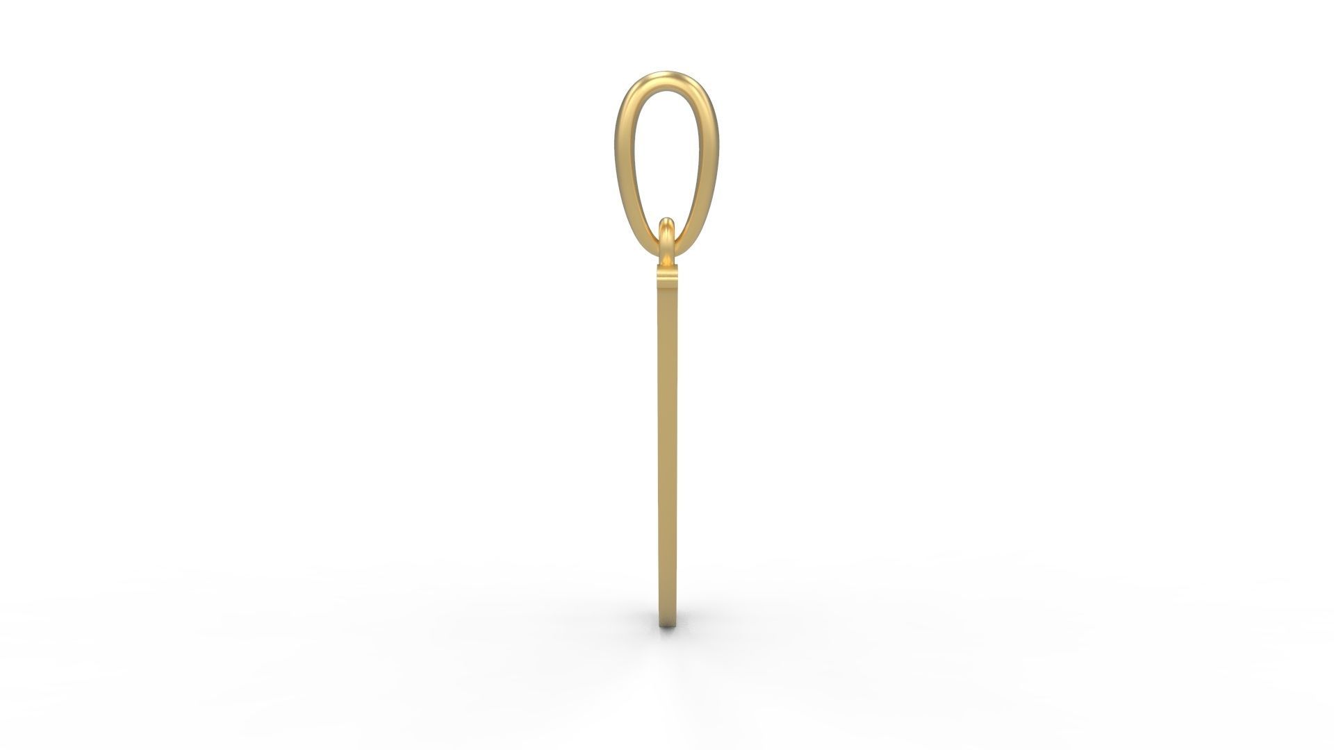 Initial Letters Pendant Birds of Paradise I 3D print model_2