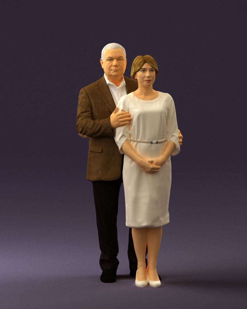 Man and woman together 0562 3D Print Ready 3D print model_33