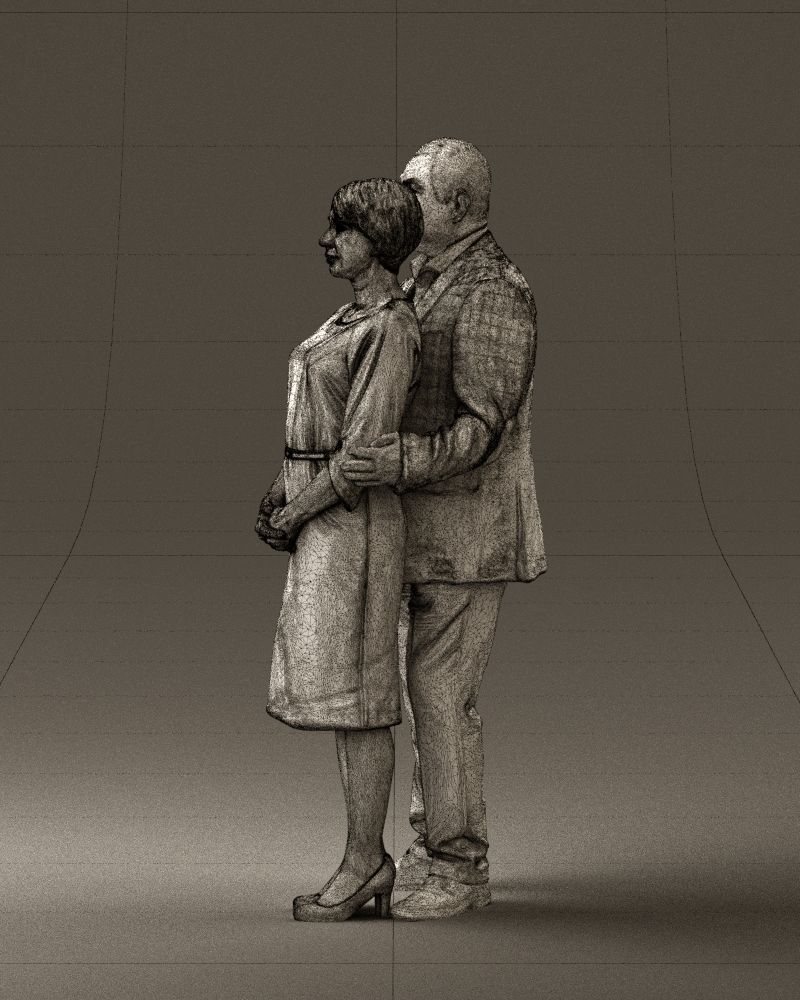 Man and woman together 0562 3D Print Ready 3D print model_26