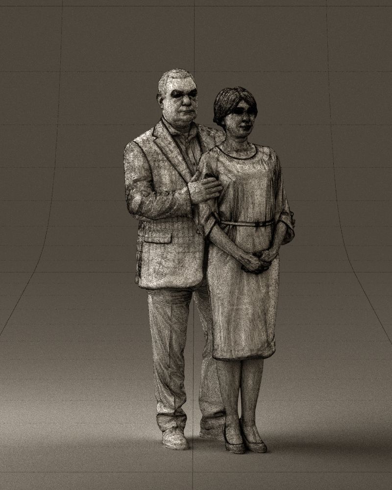 Man and woman together 0562 3D Print Ready 3D print model_5