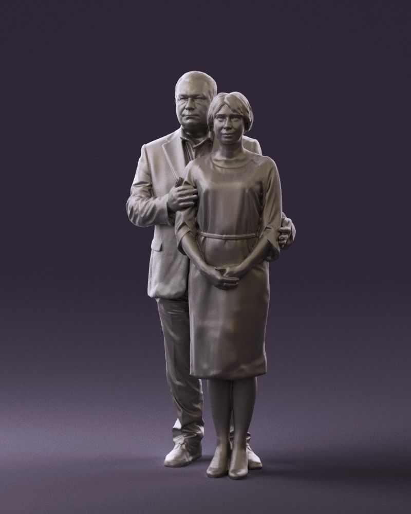 Man and woman together 0562 3D Print Ready 3D print model_31