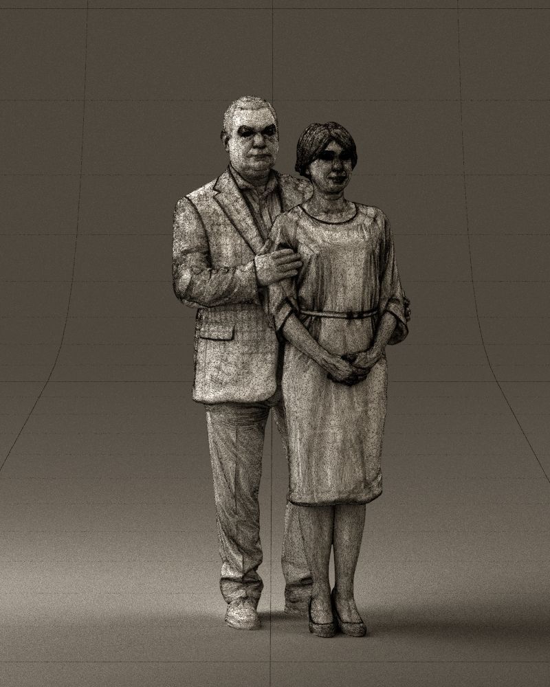 Man and woman together 0562 3D Print Ready 3D print model_2