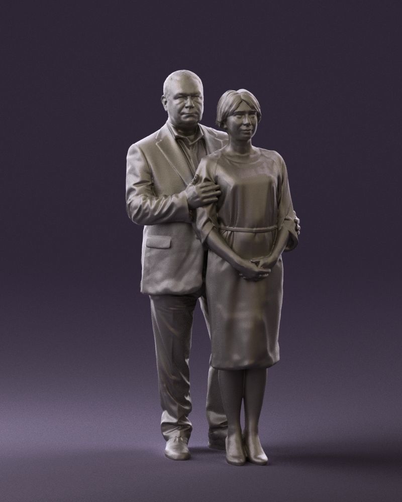 Man and woman together 0562 3D Print Ready 3D print model_37