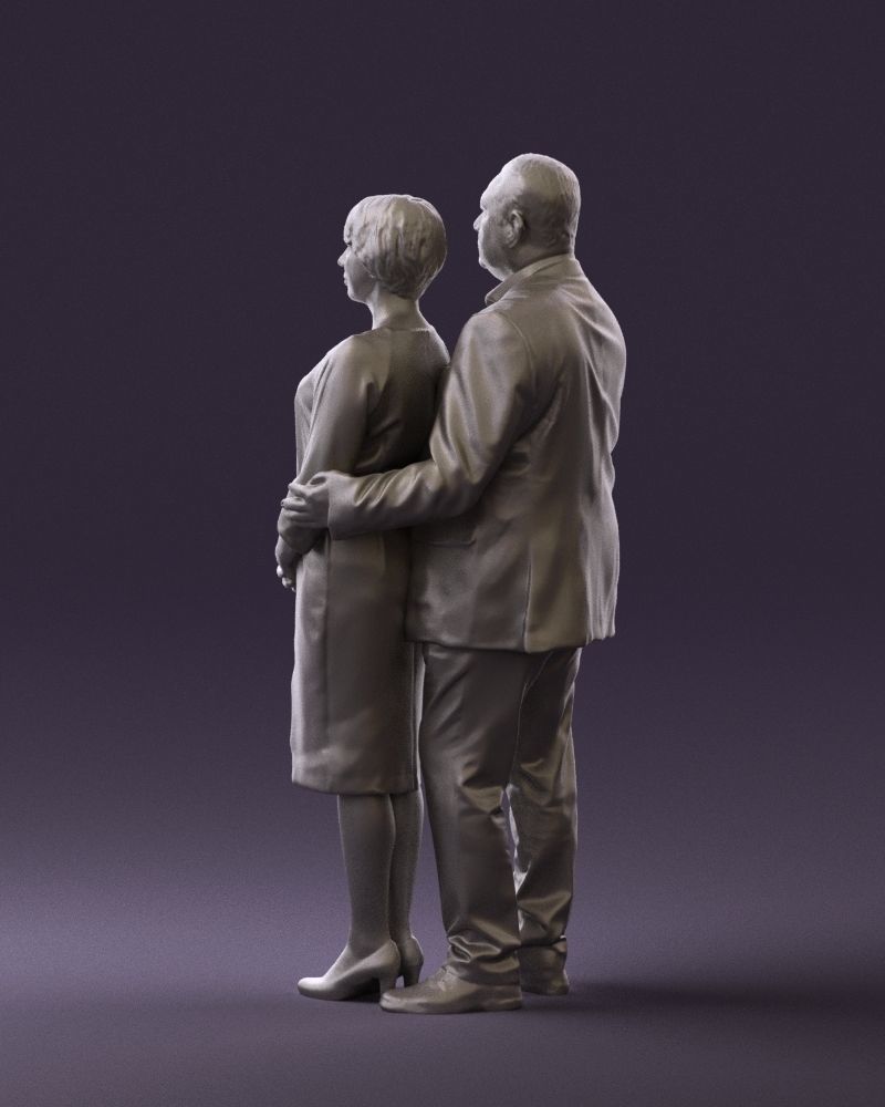 Man and woman together 0562 3D Print Ready 3D print model_22