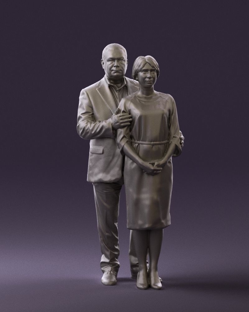 Man and woman together 0562 3D Print Ready 3D print model_34