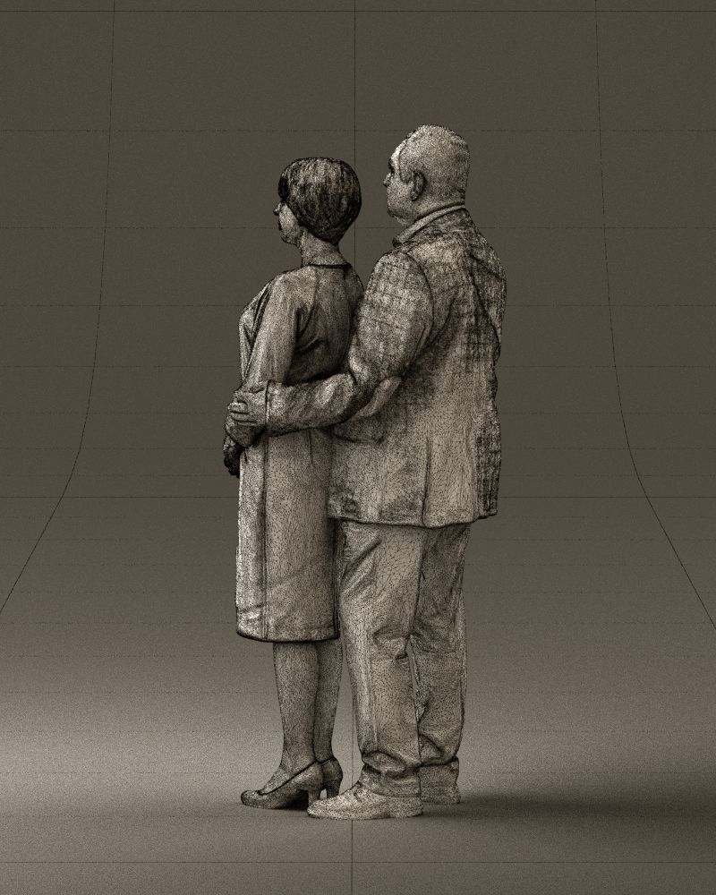 Man and woman together 0562 3D Print Ready 3D print model_23