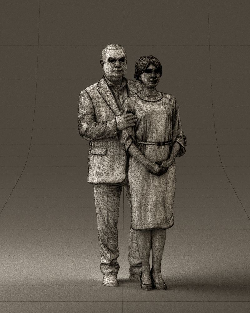 Man and woman together 0562 3D Print Ready 3D print model_38