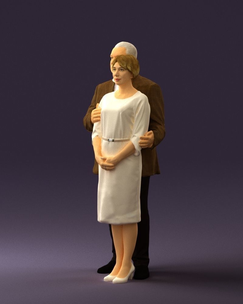 Man and woman together 0562 3D Print Ready 3D print model_27