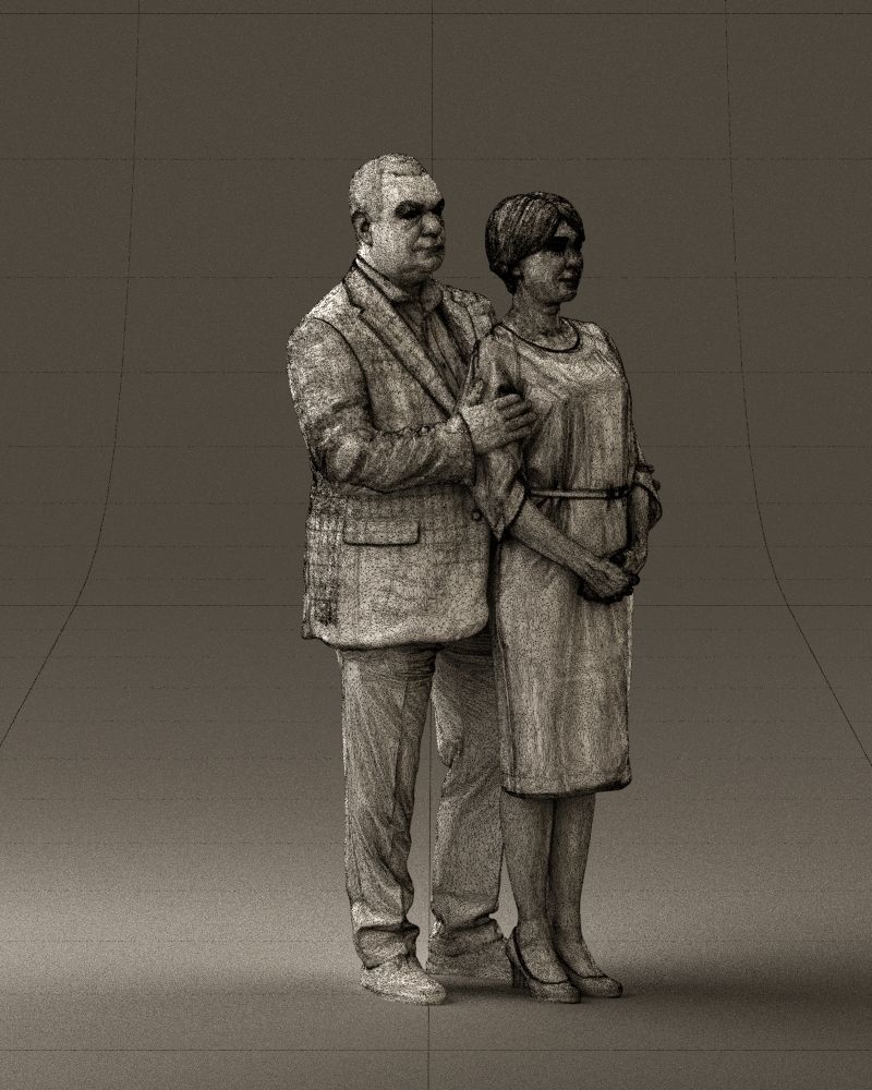 Man and woman together 0562 3D Print Ready 3D print model_8