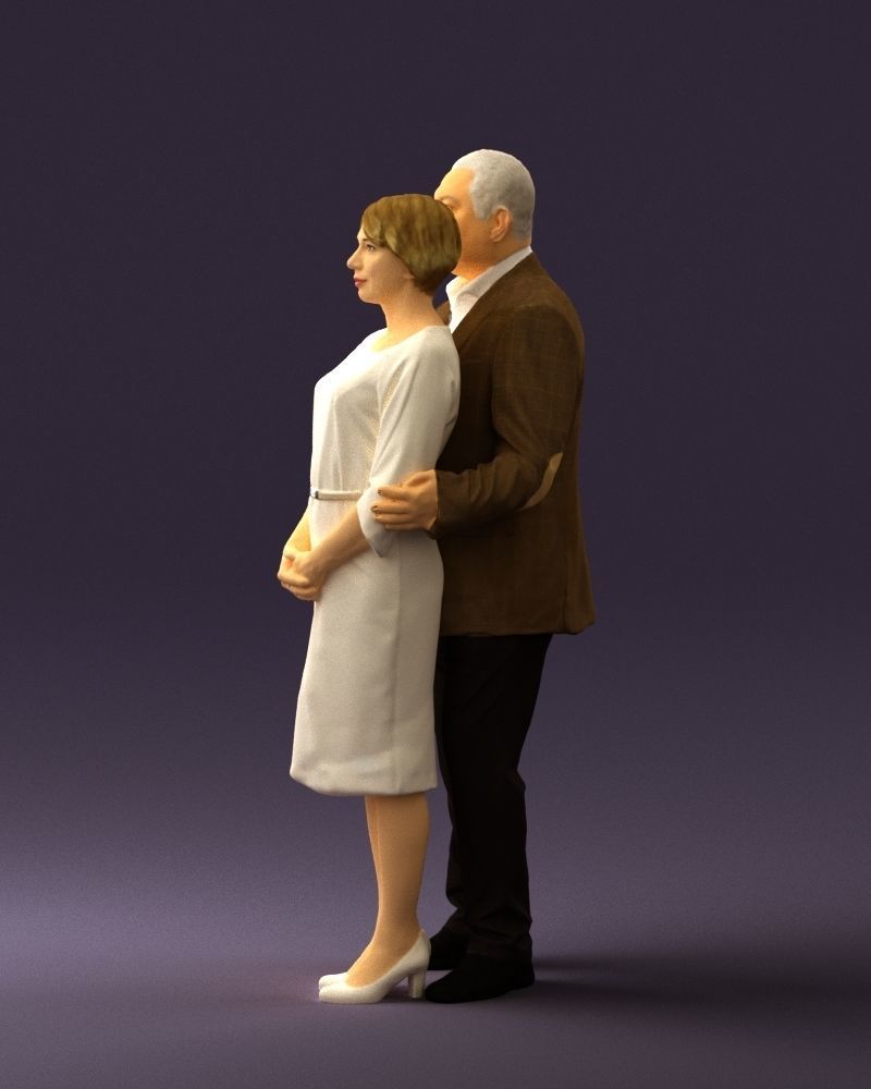 Man and woman together 0562 3D Print Ready 3D print model_24