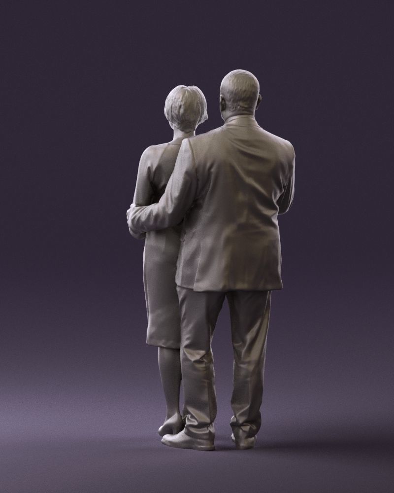 Man and woman together 0562 3D Print Ready 3D print model_19