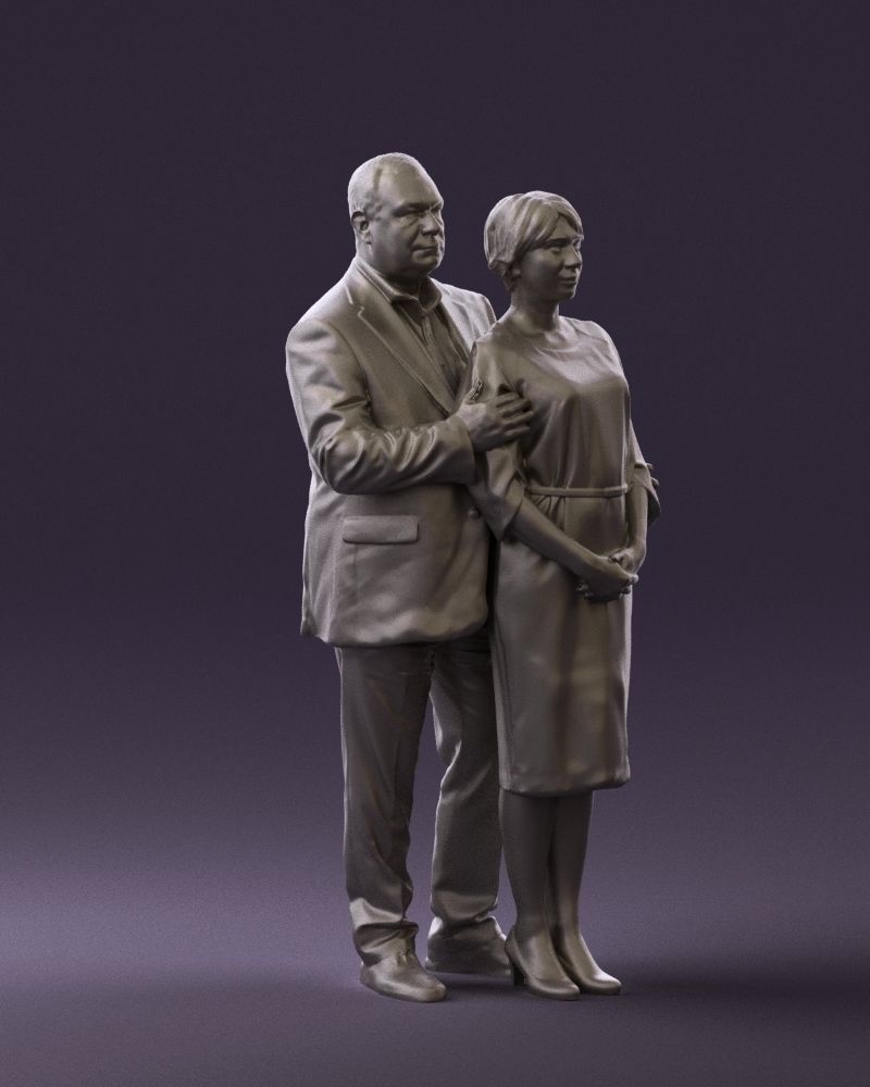 Man and woman together 0562 3D Print Ready 3D print model_7