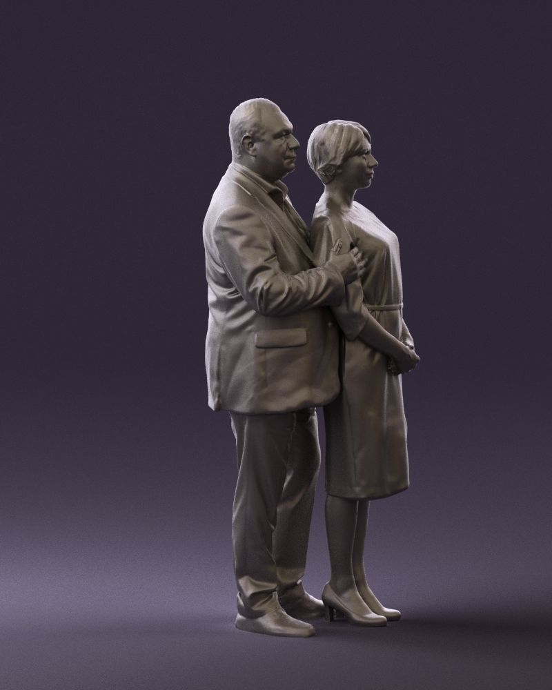 Man and woman together 0562 3D Print Ready 3D print model_10