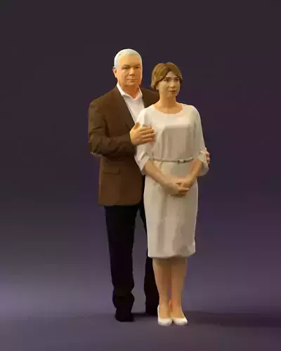 Man and woman together 0562  3D Print Ready