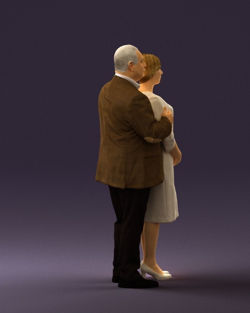 Man and woman together 0562 3D Print Ready 3D print model_12