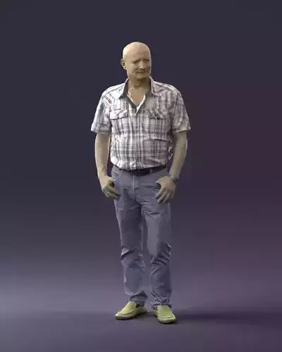 000025 Old man 0713 3dp 3D print model