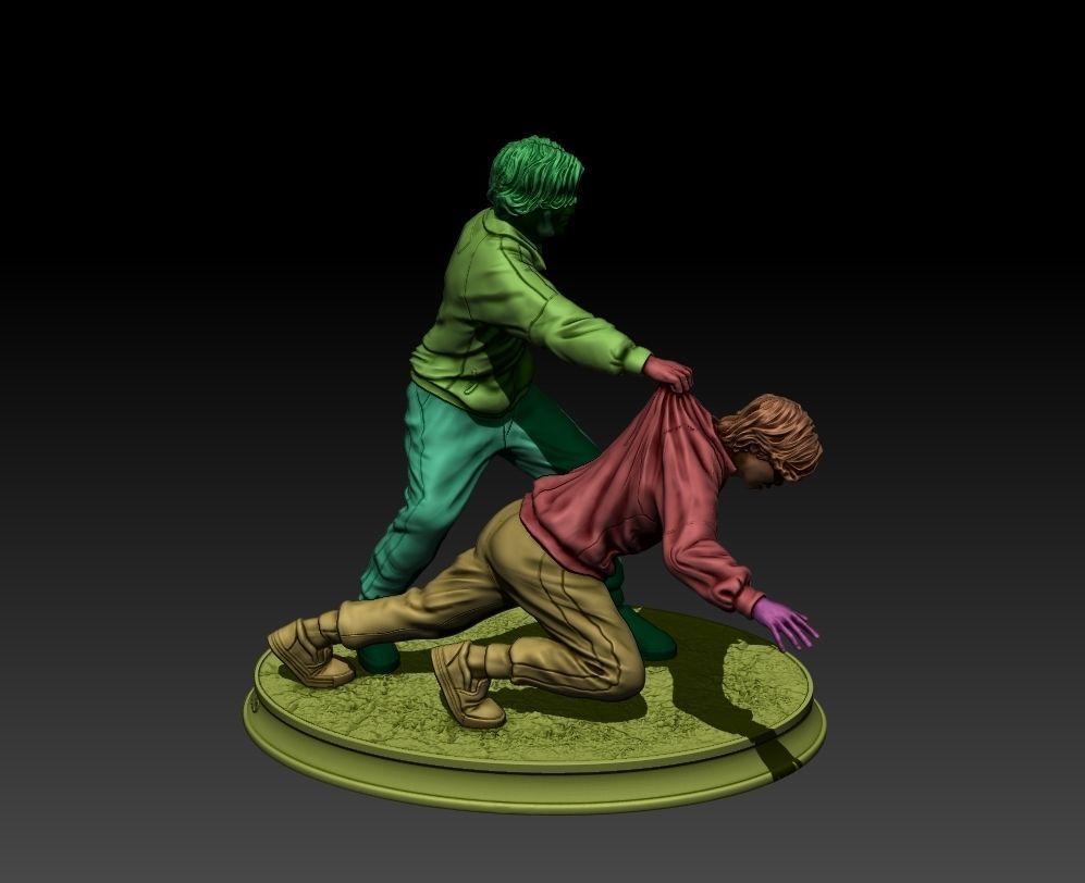 Squid Game Scene  diorama 3d print ready 3D print model_2