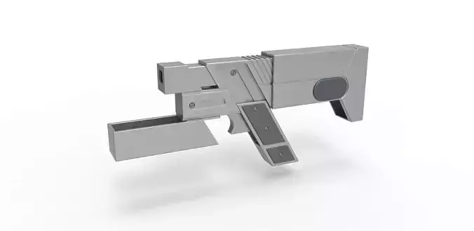 Badge holder gun from the movie Judge Dredd 1995 3D model