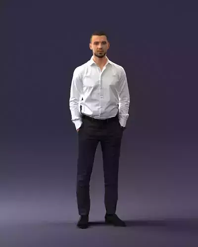 Office man 0116-1 3D Print Ready 3D print model