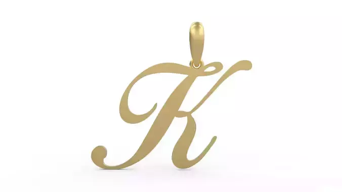 Initial Letters Pendant Birds of Paradise K