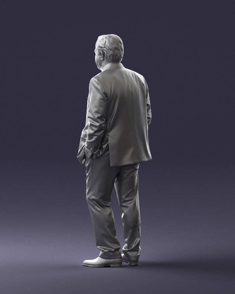 Man in a green suit and checked jacket 0289 3D Print Ready 3D print model_22
