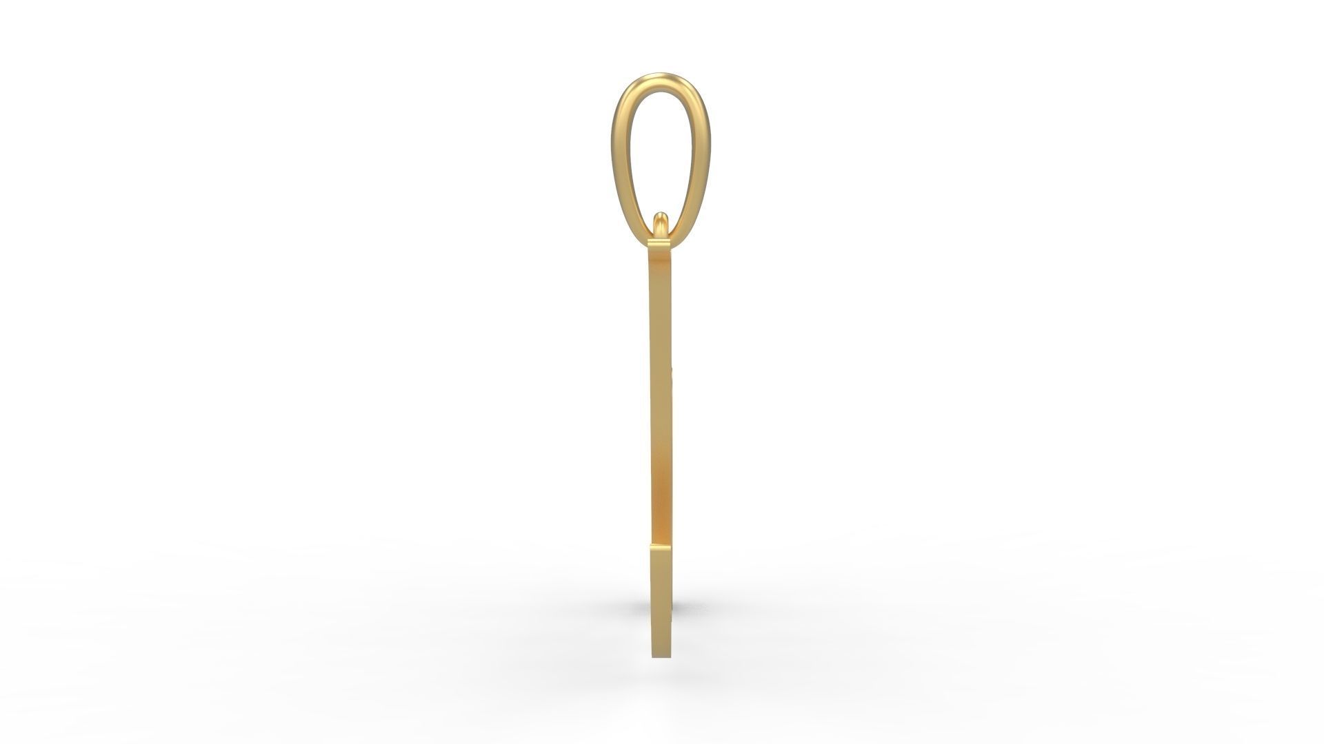 Initial Letters Pendant Birds of Paradise M 3D print model_2